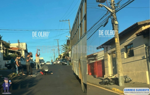 Motociclista-sofre-ferimentos-graves-em-acidente-com-fio-de-fibra-ótica-em-São-José-do-Rio-Pardo