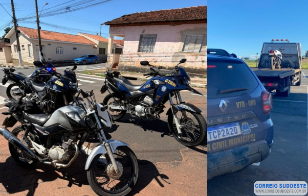 Guarda-Municipal-de-Guaxupé-prende-motociclistas-por-direção-perigosa-em-ações-no-fim-de-semana