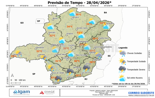 Calor-intenso-e-céu-aberto-em-Minas-com-possibilidade-de-chuva-fraca-