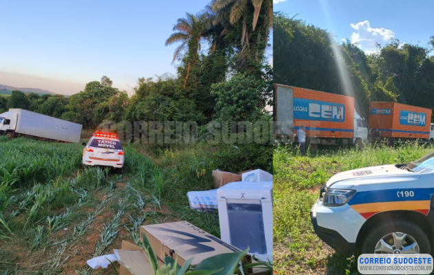 Criminosos-furtam-caminhões-da-Lojas-Cem-em-São-Sebastião-do-Paraíso