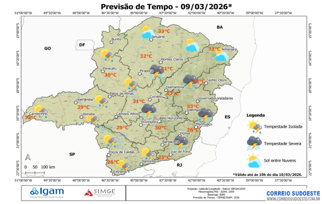 Minas-sob-Alerta:-Frente-Fria-traz-Tempestades-e-Calor-de-33-°C