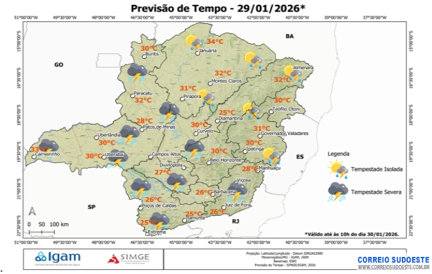 Minas-tem-previsão-de-pancadas-de-chuva-para-esta-quinta-feira,-dia-29